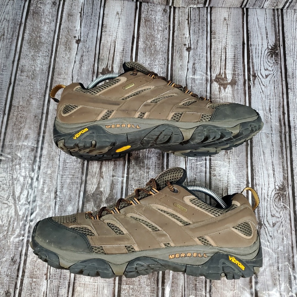 Merrell Men's Moab 2 Low Vibram Outsole Gortex Hiking J06041 Brown Size 11.5 - Picture 3 of 8